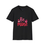 Valentine "Be Mine" T-Shirt — Cute Heart Graphic Tee for Women & Couples