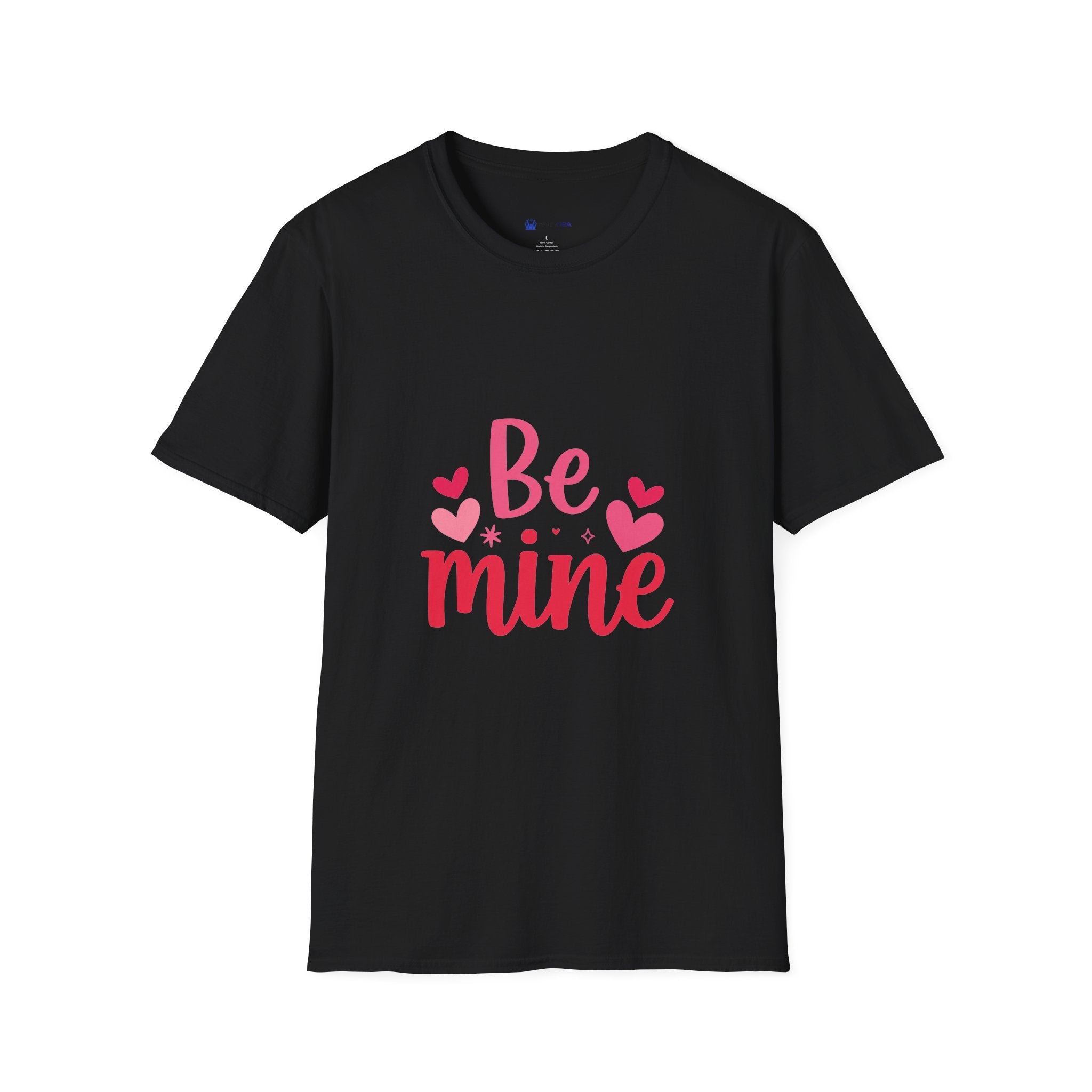 Valentine "Be Mine" T-Shirt — Cute Heart Graphic Tee for Women & Couples