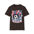 Soccer  Cup T-Shirt – "Go Team! Cup Soccer" USA Flag Design