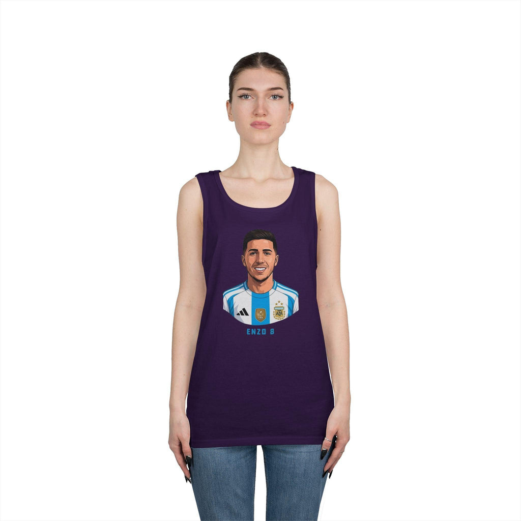 "I am Here to Stay" Argentina Soccer Star Tank Top — Jersey Portrait World Cup 2026.