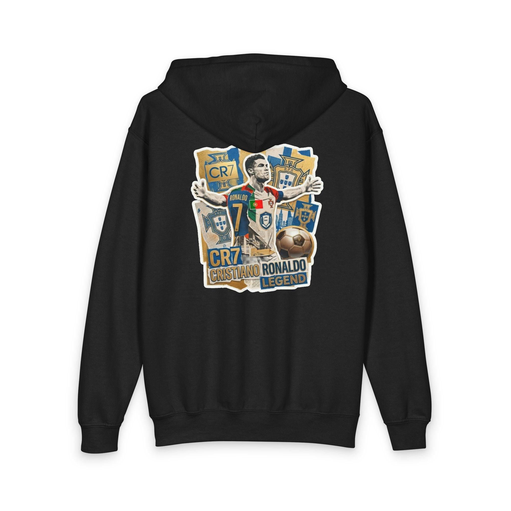 Youth CR7 Fan Inspired Collage Zipped Hoodie - World Cup 2026.