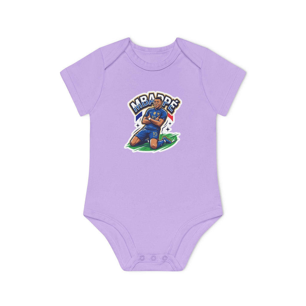 Baby Bodysuit - "France #10 Footballer Rising Star Fan Version" Future Soccer Player & Game Day Energy Organic Baby Onesie.