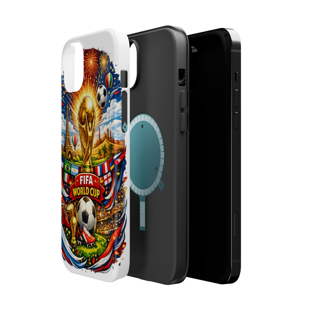 Soccer Magnetic Impact-Resistant Phone Case — FIFA Trophy Design
