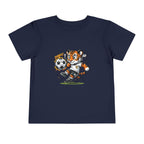 Toddler Soccer Tiger Tee — Cute Kicking Tiger Football Shirt for Kids
