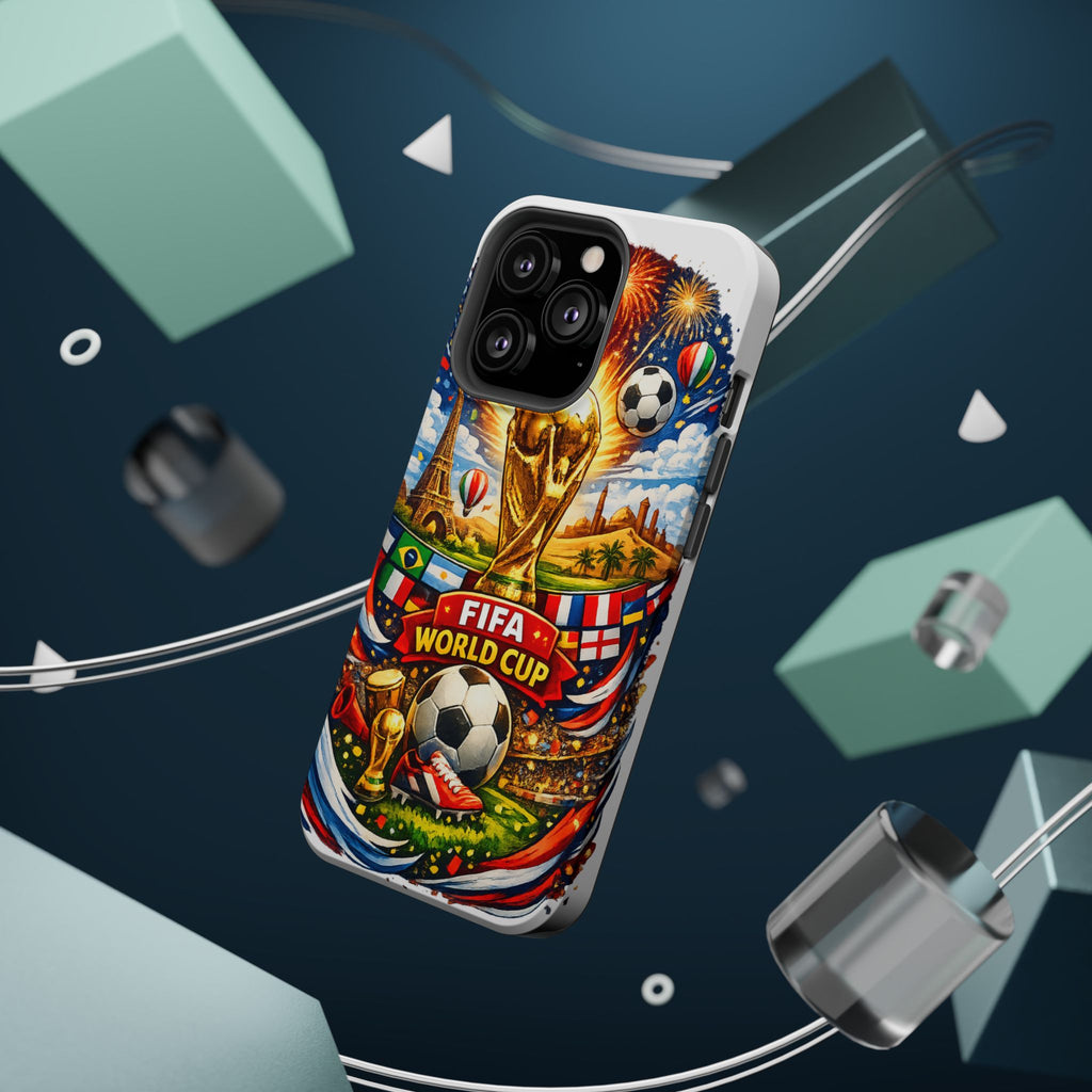 Soccer Magnetic Impact-Resistant Phone Case — FIFA Trophy Design