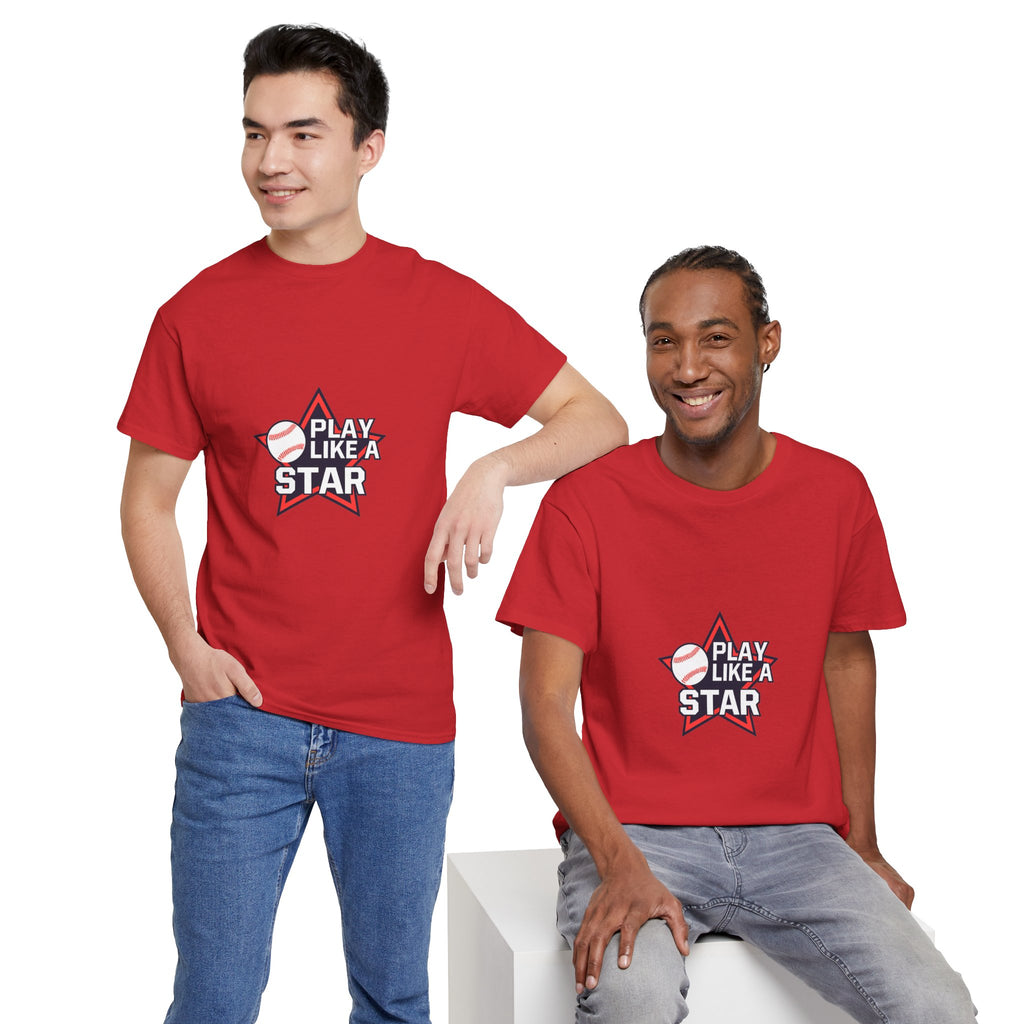 Play Like a Star Baseball Tee — Kids & Youth Sports Shirt