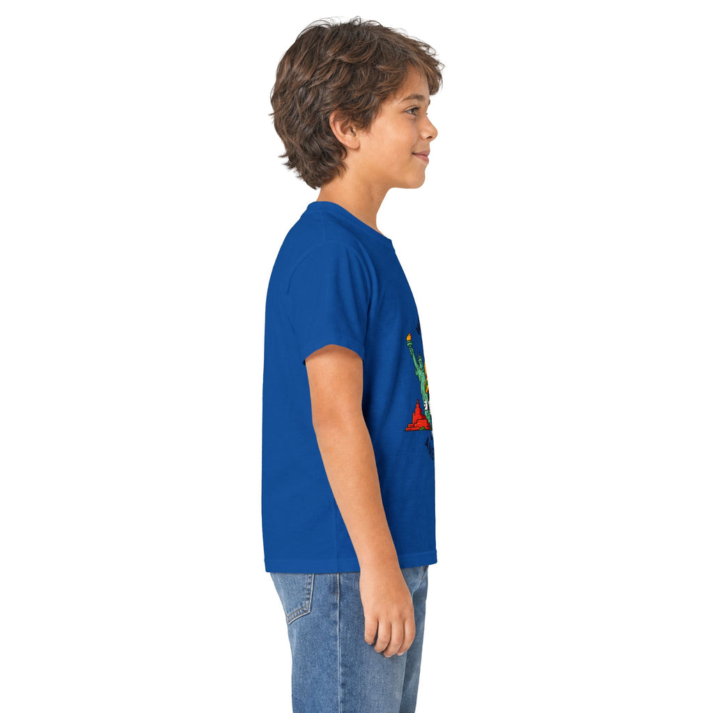 Kids Tee -  America Soccer Mascot & Landmarks
