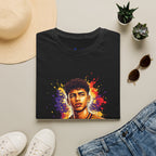 Soccer Player Portrait T-Shirt — 'Spain Legend' Watercolor Graphic Tee