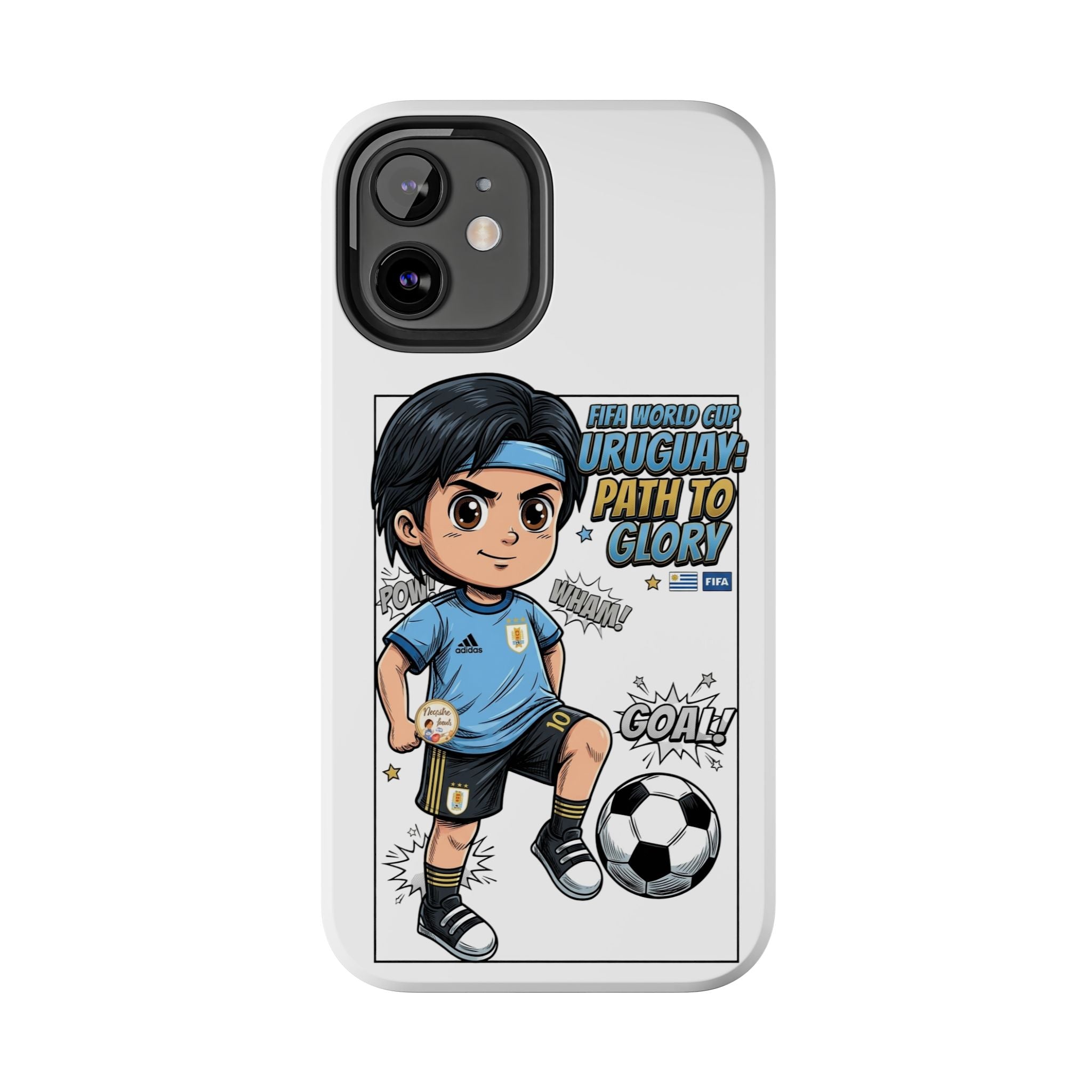 Uruguay Soccer Phone Case — Path to Glory "Goal!" Design