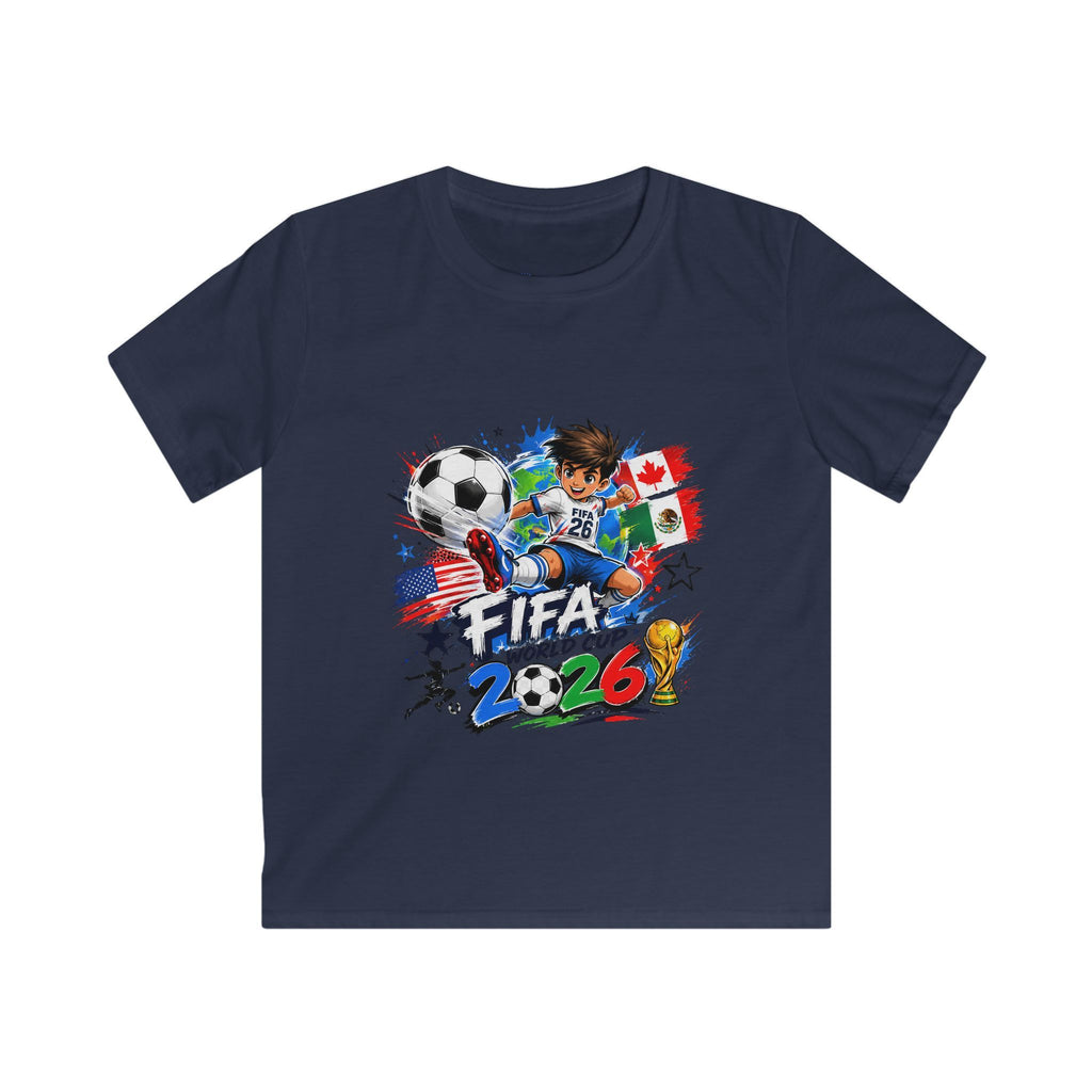 Kids Soccer  2026 Tee cartoon character