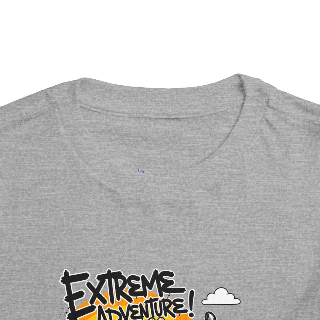 Toddler Tee - "Extreme Adventure 4x4 Off Road" Blue Monster Truck.