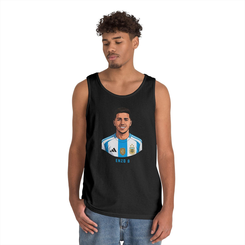 "I am Here to Stay" Argentina Soccer Star Tank Top — Jersey Portrait World Cup 2026.