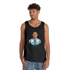 "I am Here to Stay" Argentina Soccer Star Tank Top — Jersey Portrait World Cup 2026.