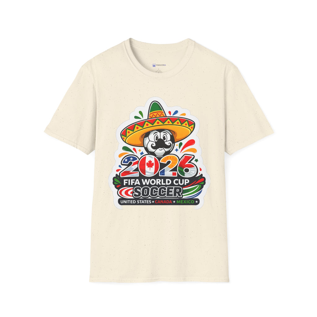 Soccer 2026 Soccer T-Shirt — Colorful Sombrero Mascot Design