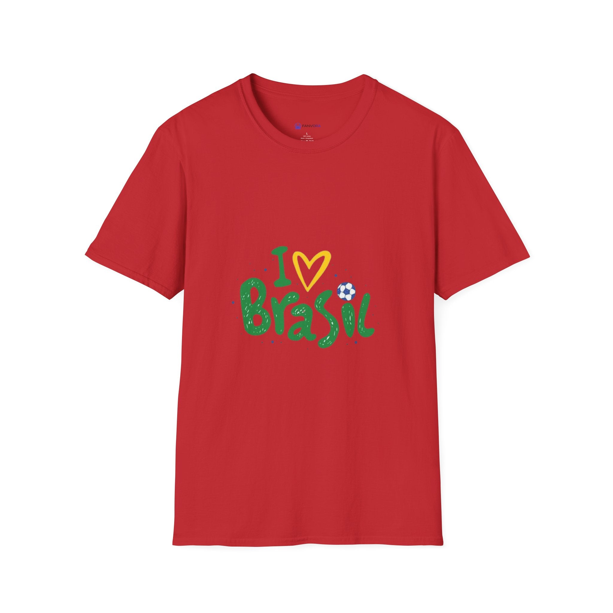Brazil Soccer T-Shirt — I  Brazil Football Fan Tee