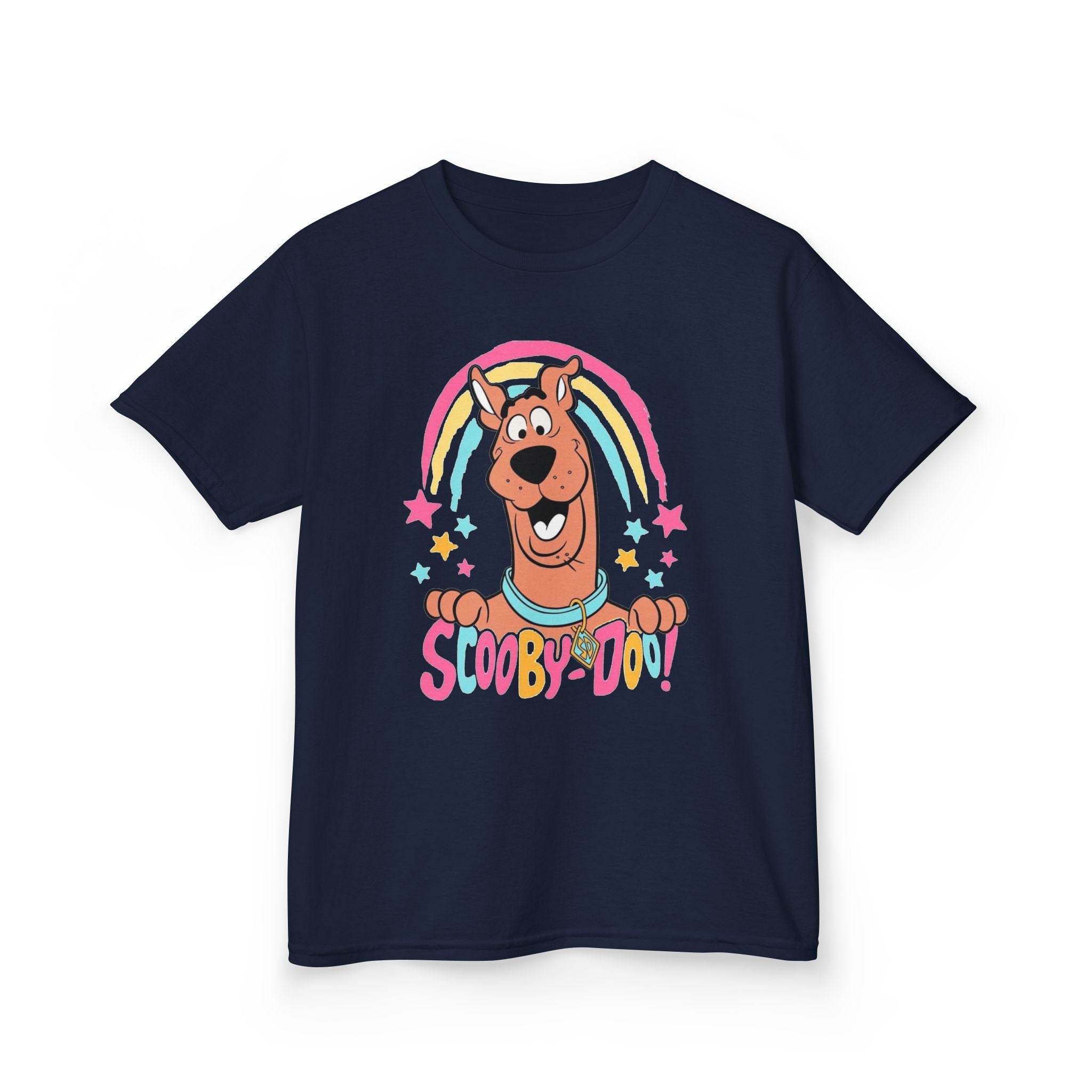 Scooby-Doo Kids T‑Shirt — Colorful Rainbow Cartoon Tee for Kids