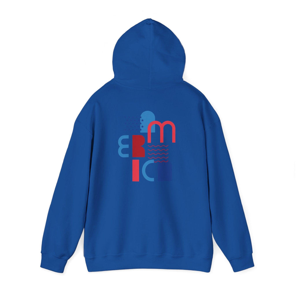 American Patriot Graphic Hoodie — Patriotic Fourth of July Sweatshirt.