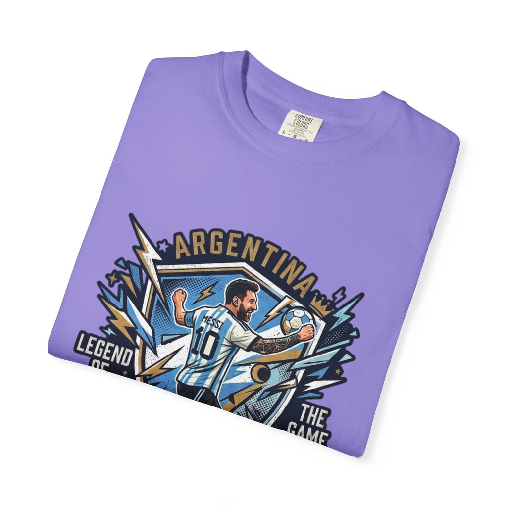Messi "The GOAT" Soccer T-Shirt - Argentina Fan Version