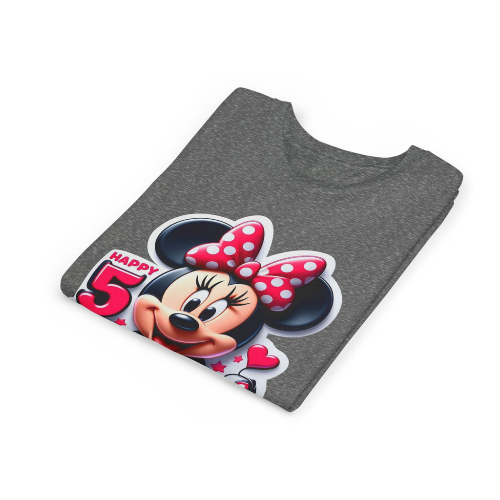 Minnie Mouse Happy 5th Birthday Youth Tee