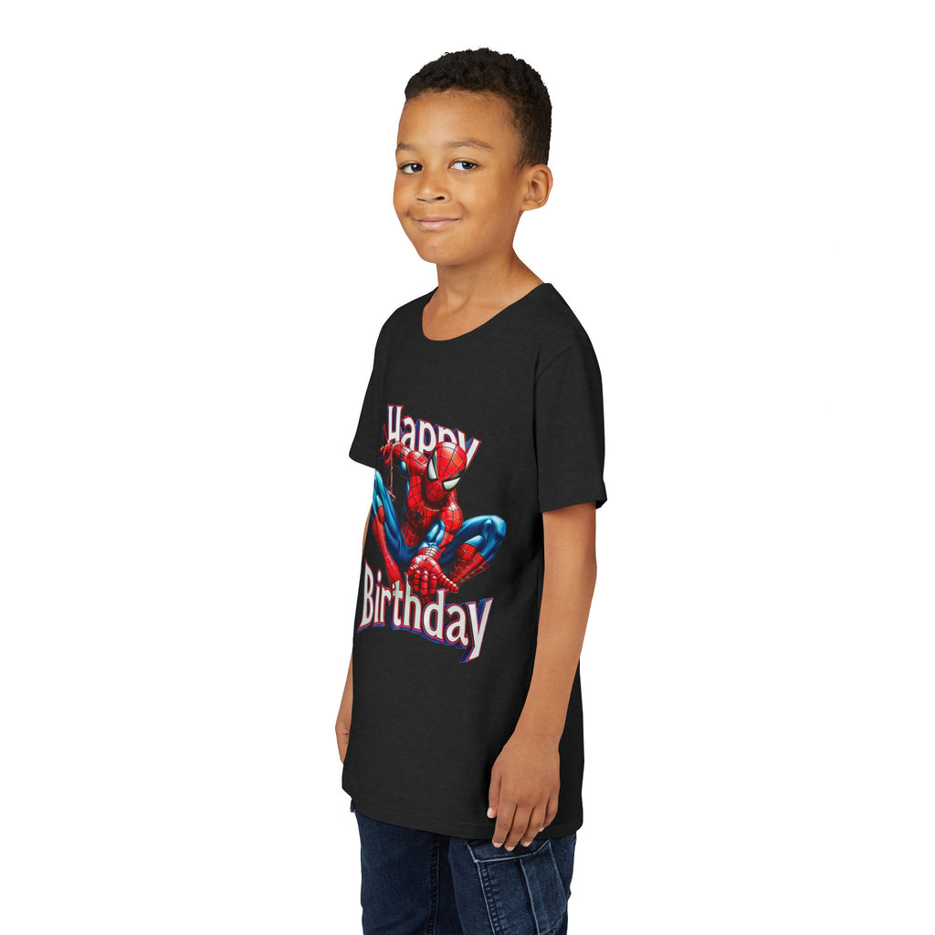 Spider Hero "Happy Birthday" Youth Tee