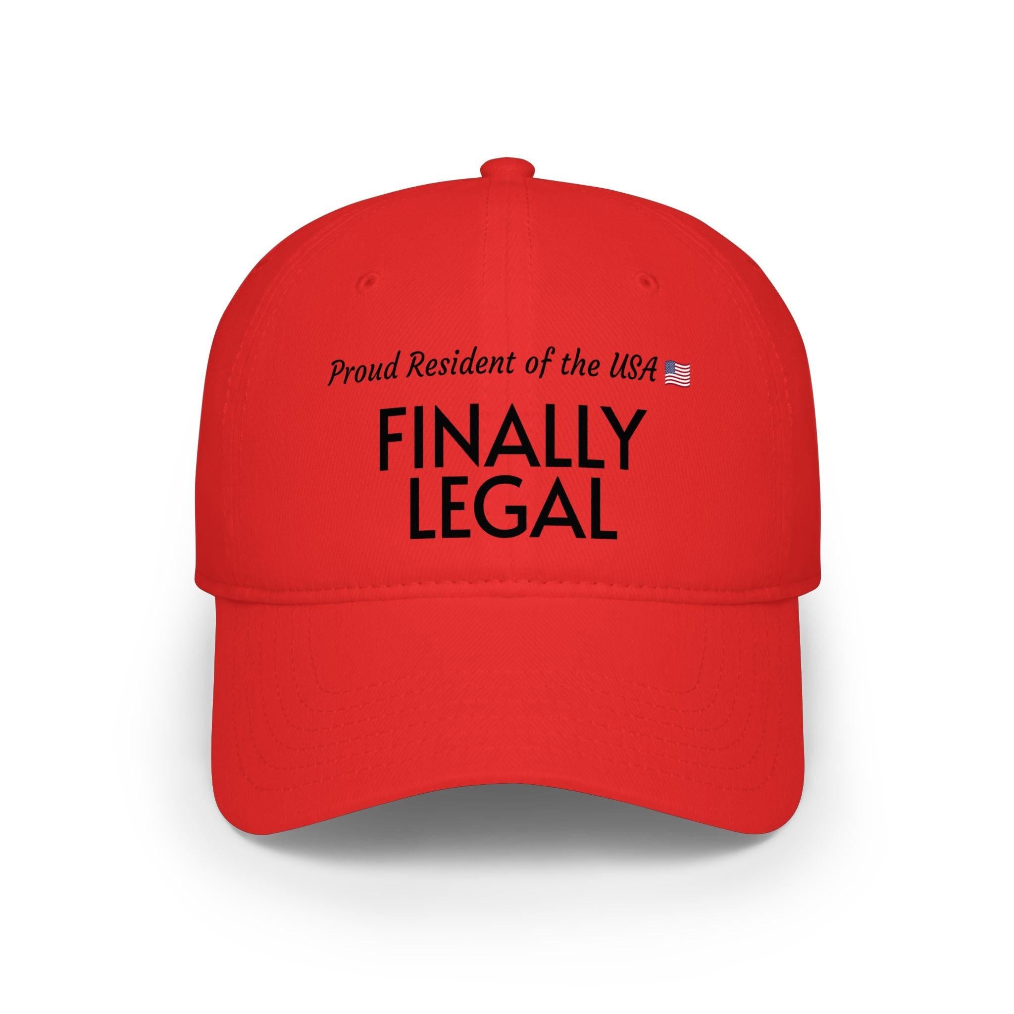 Finally Legal USA embroidered baseball cap