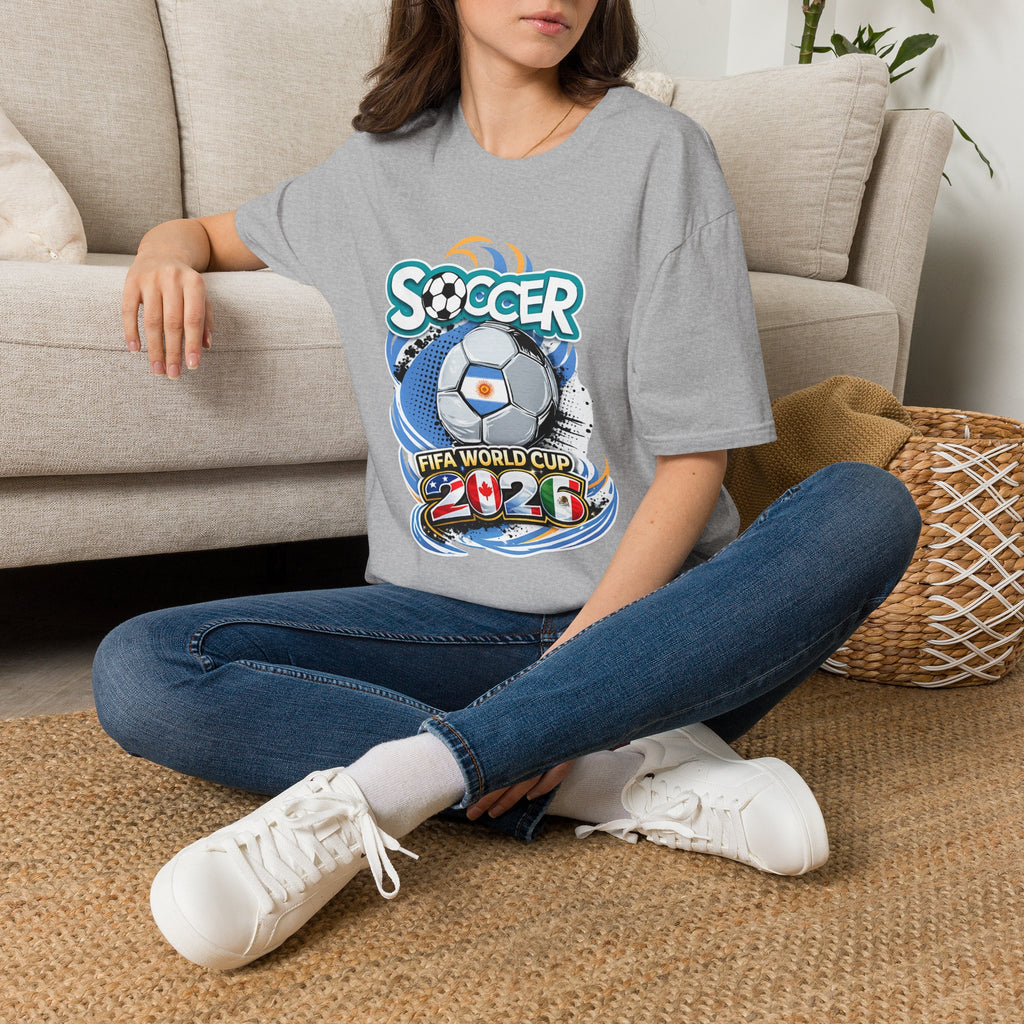 Soccer 2026  Graphic T-Shirt — Retro Ball Design soccer cup tee