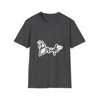 Bride T-Shirt — "The Bride" Bachelorette Tee with Heart