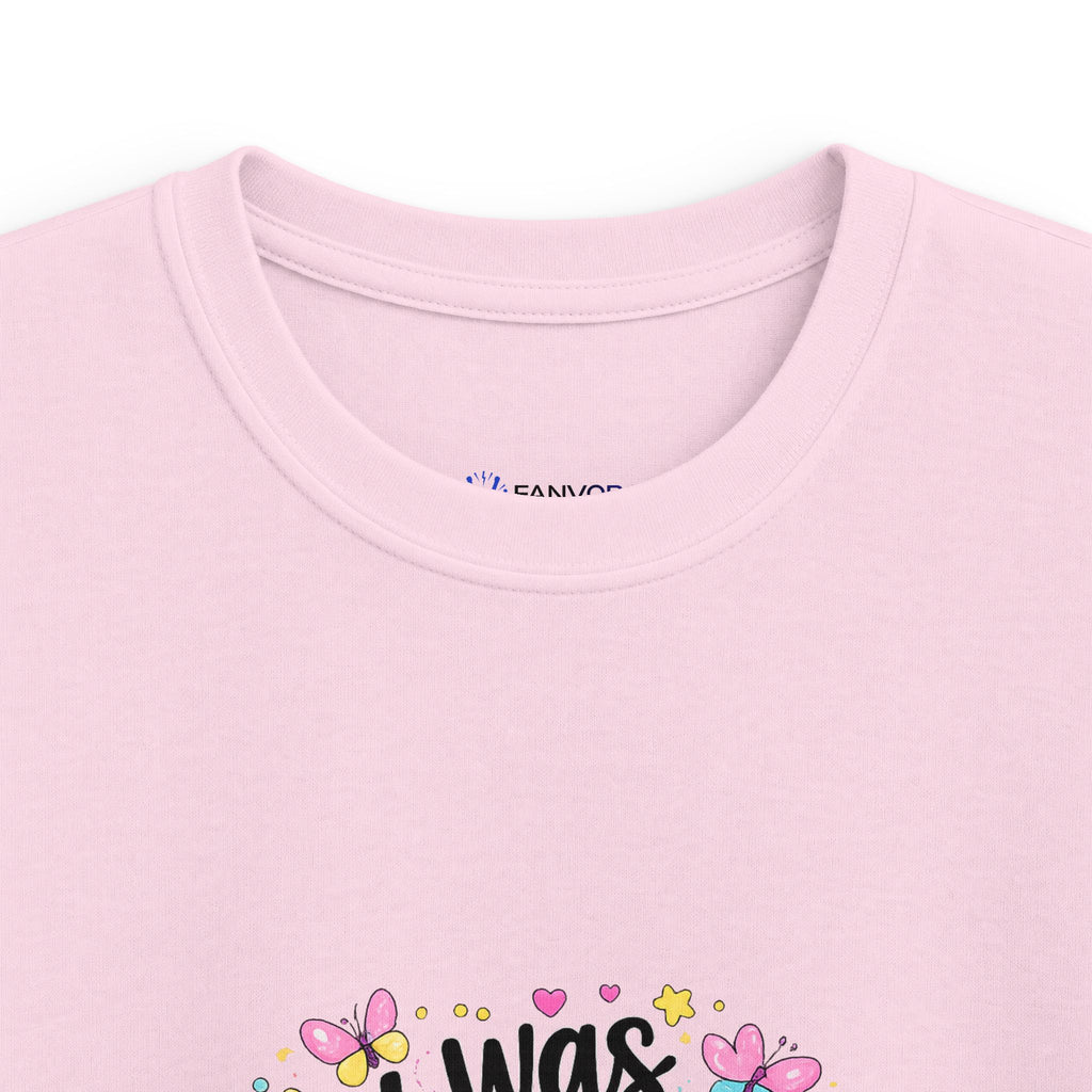Kids Tee — ‘I Was 6 Now I’m 7’ Birthday Girl Cute Floral Design