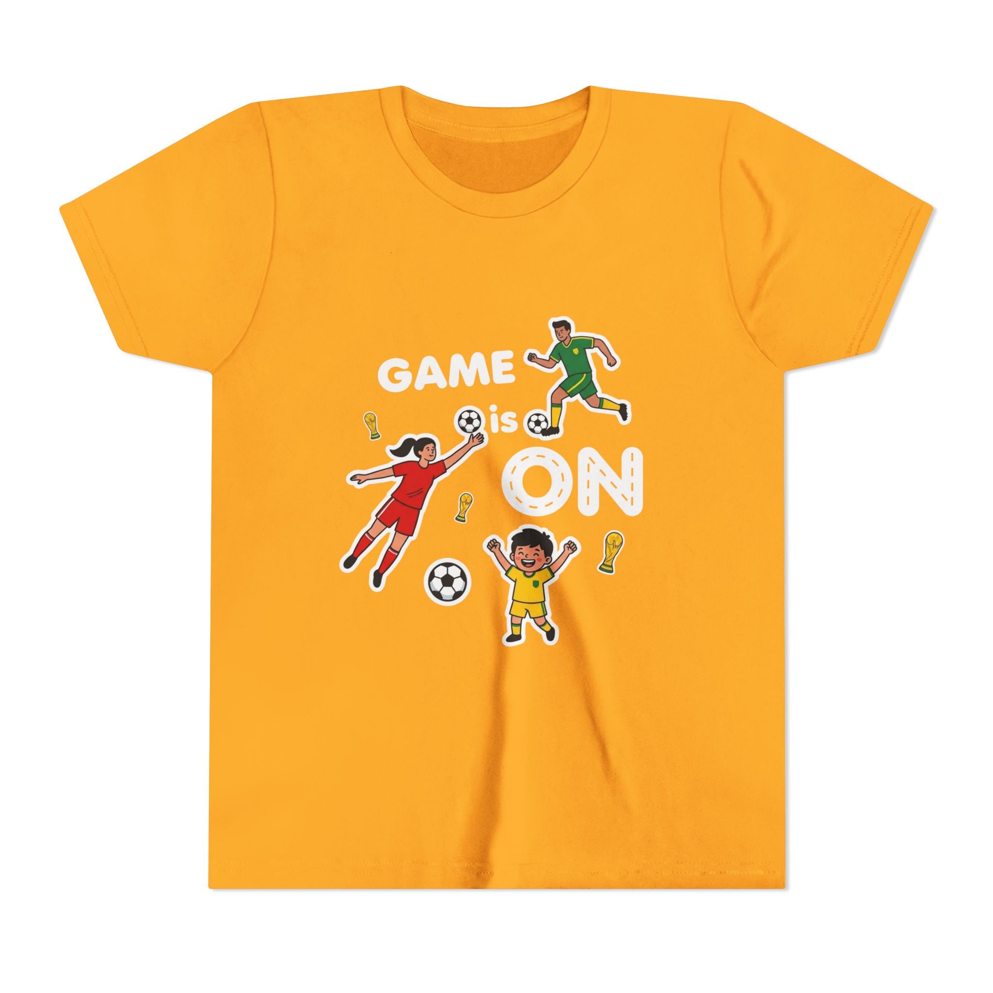 Kids Soccer Players T-Shirt 2026— Youth Football Team Tee