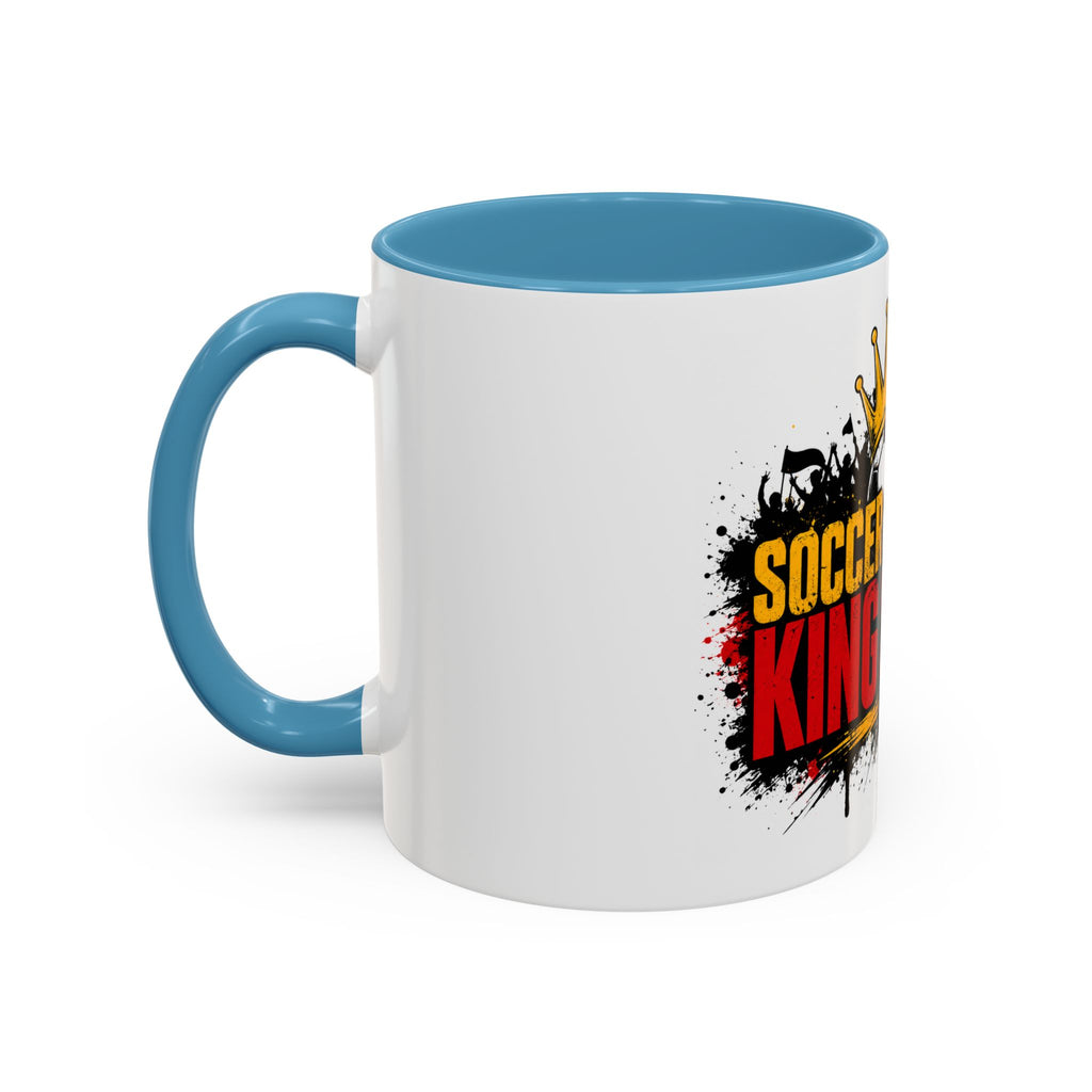 Soccer King Street 2026 Accent Coffee Mug — Crowned Soccer Ball Design (11/15oz)