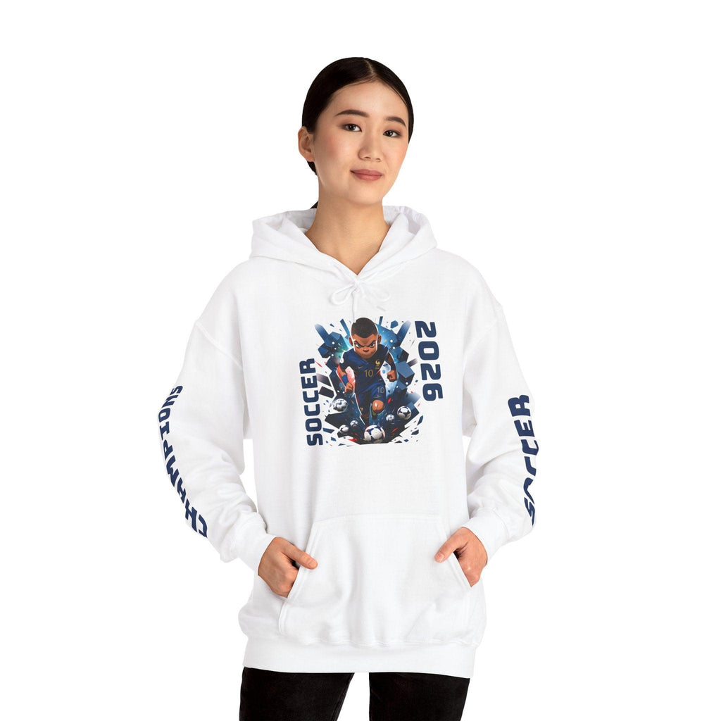 World Cup 2026 Soccer Hoodie — Champions Sleeve Design.