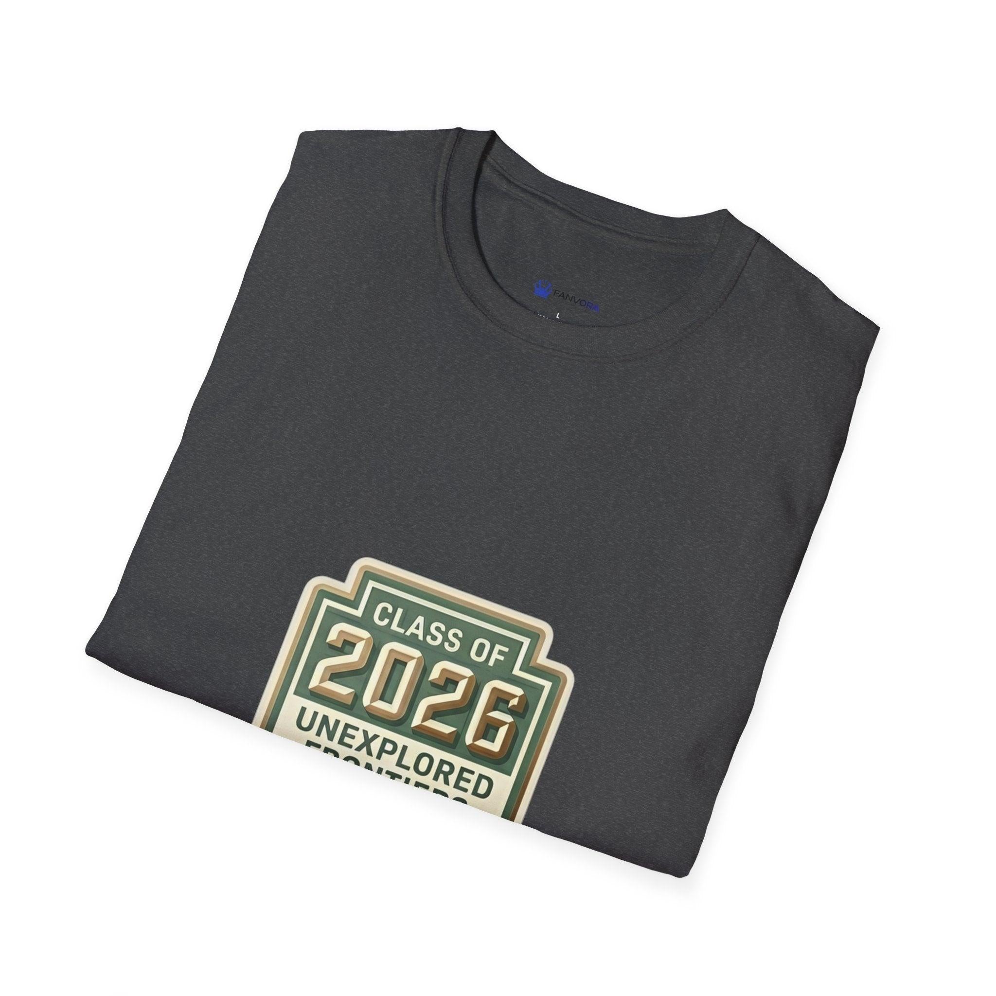 Class of 2026 'Unexplored Frontiers' Graduation T-Shirt.