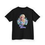Kids Tee — 'Happy Birthday' Princess Floral Design