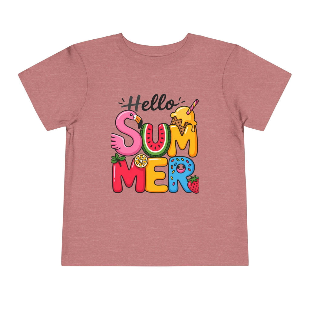 Hello Summer fruity typography Toddler Tee.