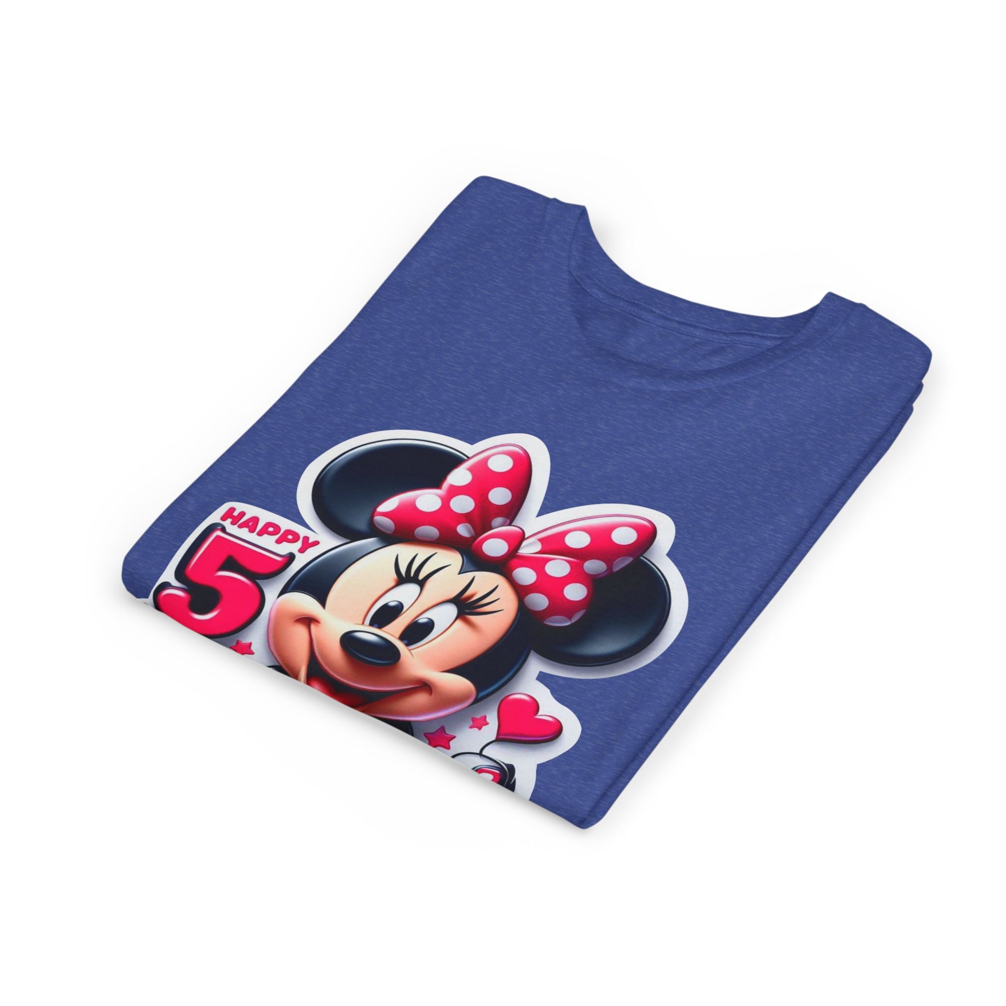 Minnie Mouse Happy 5th Birthday Youth Tee