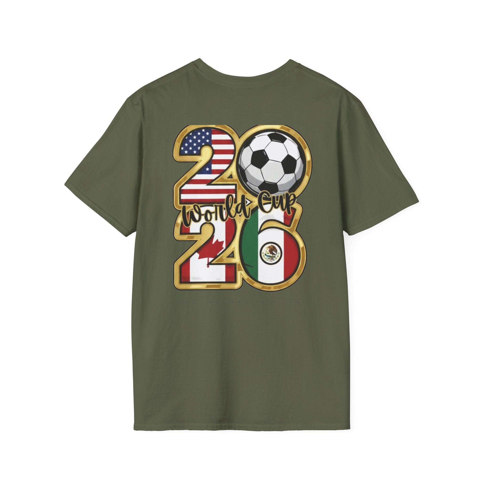 World Cup 2026 T-Shirt – USA, Canada & Mexico Soccer.