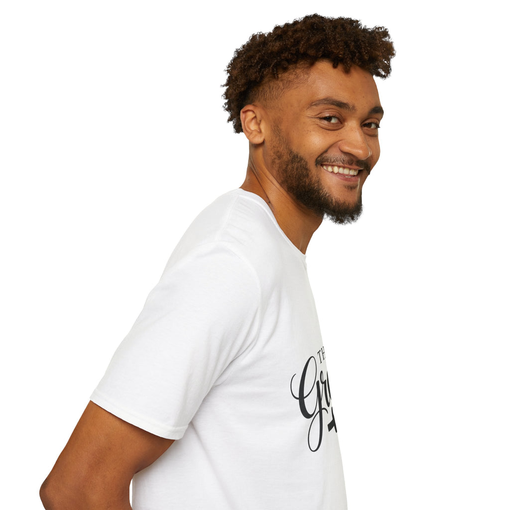 Groom T-Shirt — 'The Groom' Wedding Tee with Bowtie Graphic