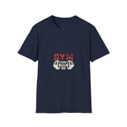 Gym Mode T-Shirt — Fitness Workout Tee with Dumbbell Graphic