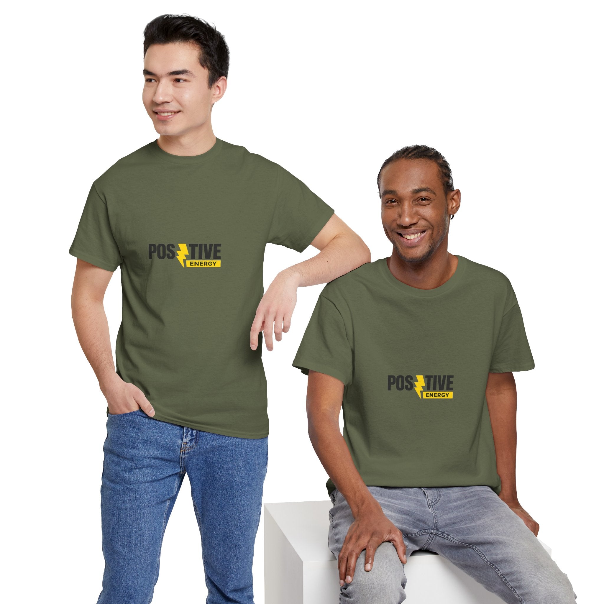 Positive Energy T-Shirt — Minimal Motivational Tee