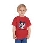 Toddler Tee — Cute Mickey "happy birthday" Birthday Shirt for Kids