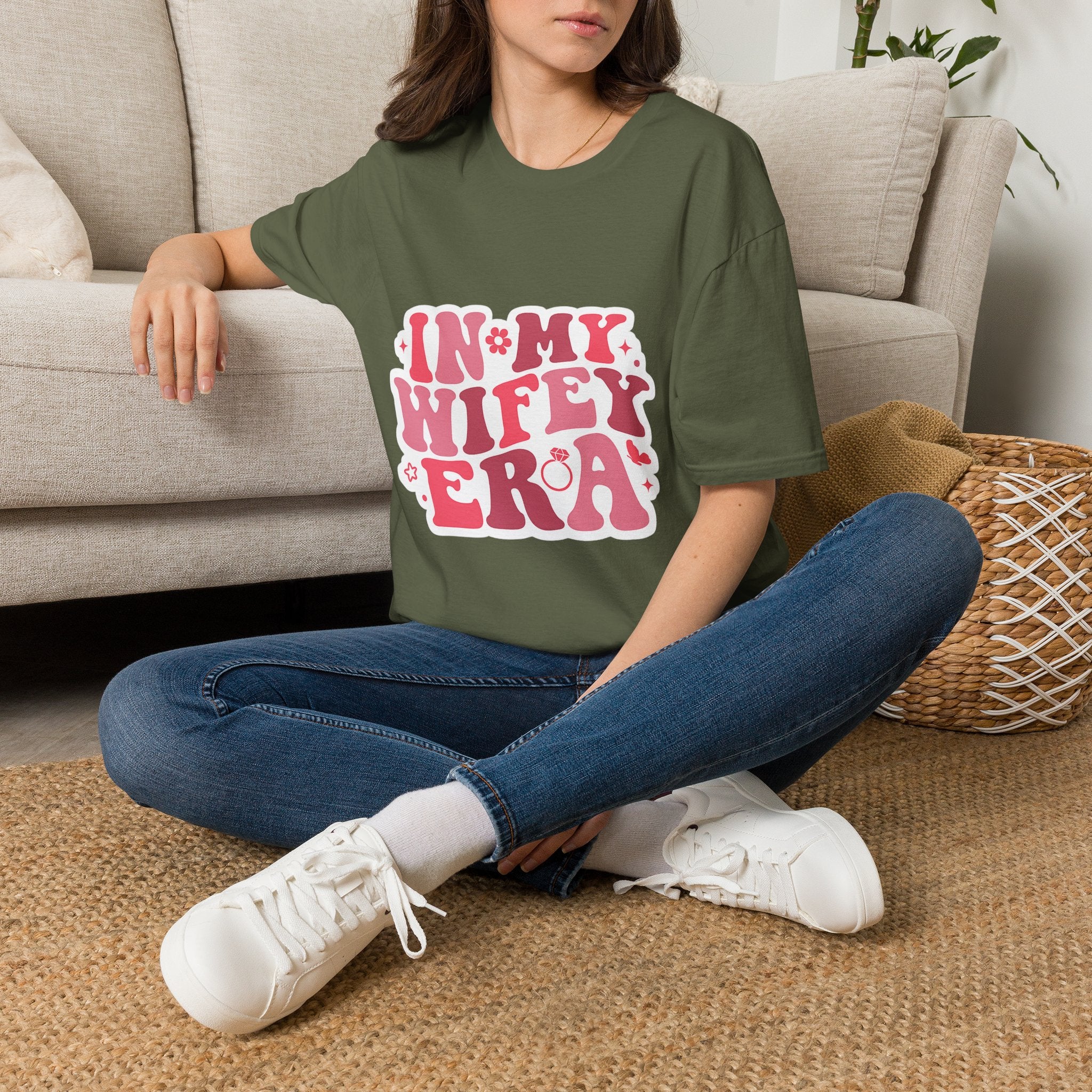 Wifey Era T-Shirt — 'In My Wifey Era' Retro Floral Graphic Tee