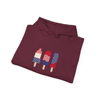 American Patriot Graphic Hoodie — Patriotic Fourth of July Sweatshirt.