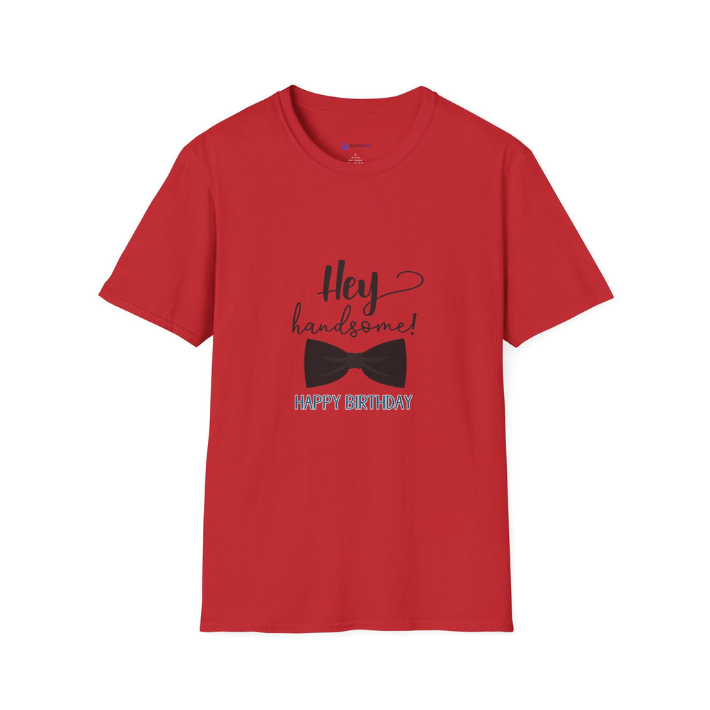 Hey Handsome! T-Shirt — Cute Bow Tie Birthday Tee