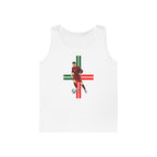Soccer Player Graphic Tank Top — Vintage Italy Flag Soccer Vibes.