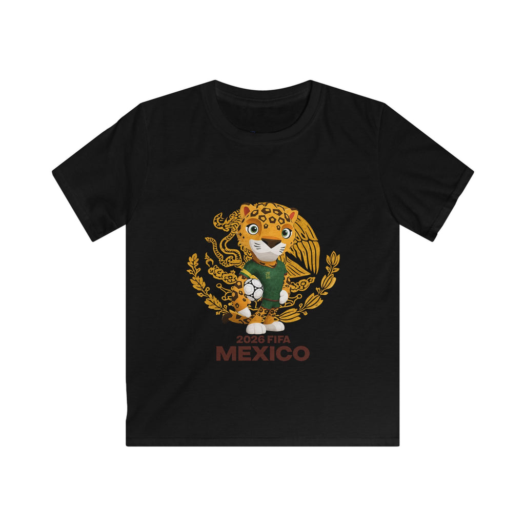 Kids Tee — 2026 FIFA Mexico Jaguar Mascot Soccer Shirt