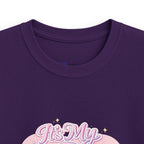 Kids 9th Birthday T‑Shirt - 'It's My 9th Birthday' Pink Heart Graphic Tee