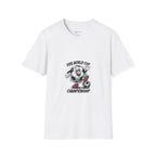SPORTS comic style Cartoon Mascot T-Shirt — Championship Soccer Tee