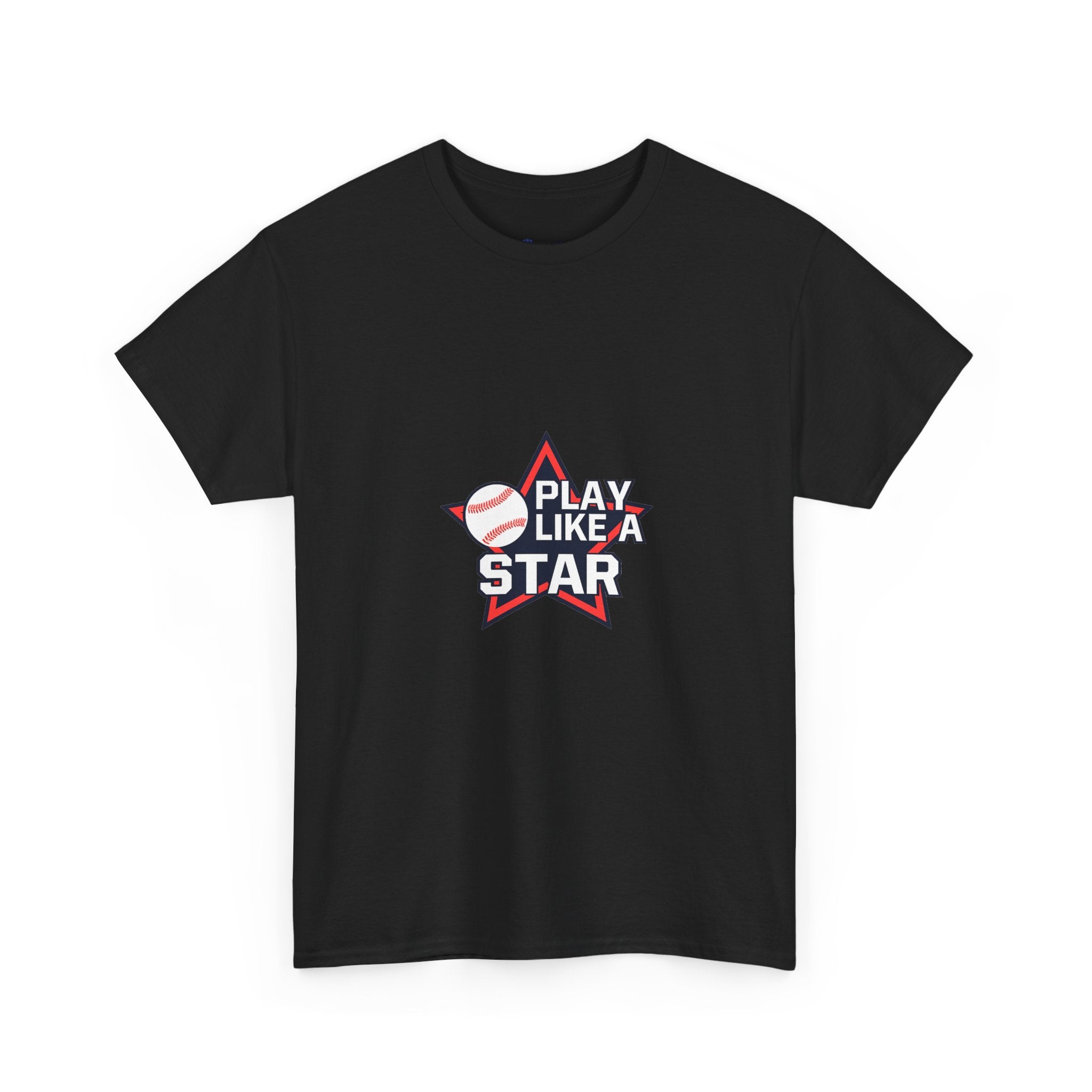 Play Like a Star Baseball Tee — Kids & Youth Sports Shirt