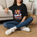 Portrait T-Shirt — Color Splash Football Player Graphic ("England legend")
