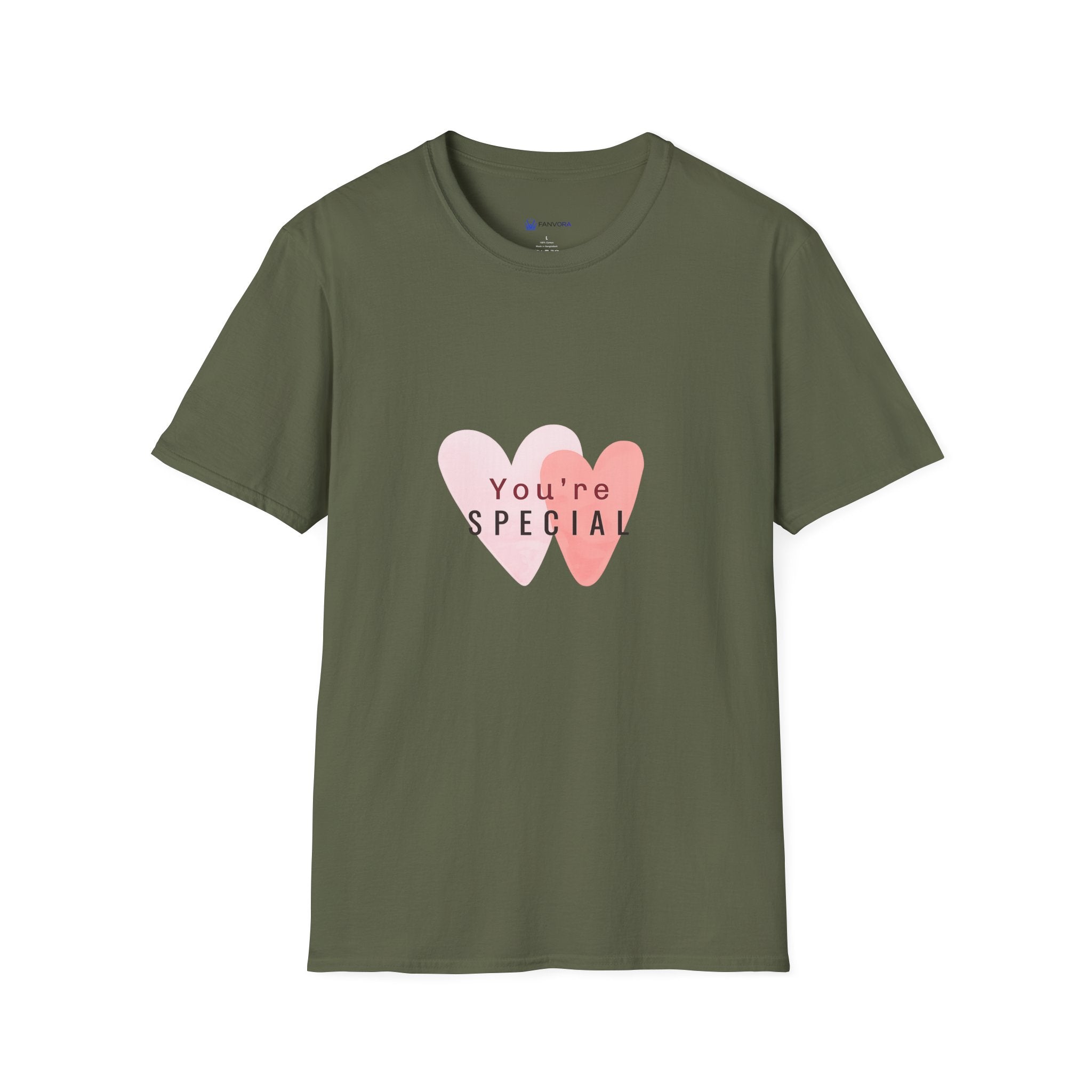 T-Shirt — "You're Special" Pink Heart Graphic Tee — Gift for Friends & Loved Ones